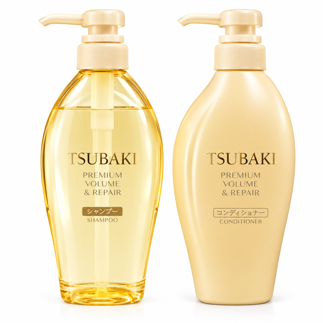 TSUBAKI PREMIUM VOLUME & REPAIR SHAMPOO & CONDITIONER SET